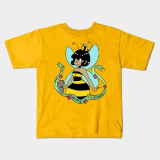 Bee Fairy and Cat Kids T-Shirt